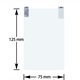 Folie protectie universala VITU, pentru tableta/e-reader/GPS/laptop, 2 bucati, 125x75 mm