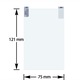 Folie protectie universala VITU, pentru tableta/e-reader/GPS/laptop, 2 bucati, 121x75mm