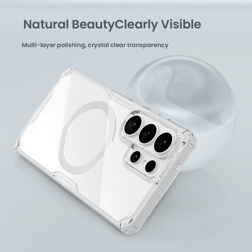 Husa magnetica Nillkin pentru Samsung Galaxy S26 Ultra Spate din PC dur cu margini moi