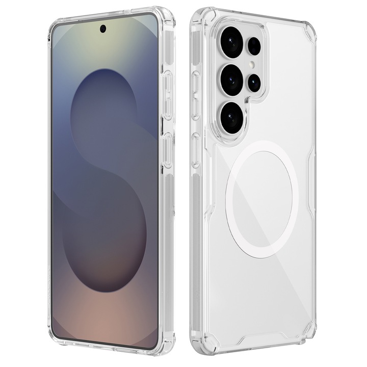 Husa magnetica Nillkin pentru Samsung Galaxy S26 Ultra Spate din PC dur cu margini moi