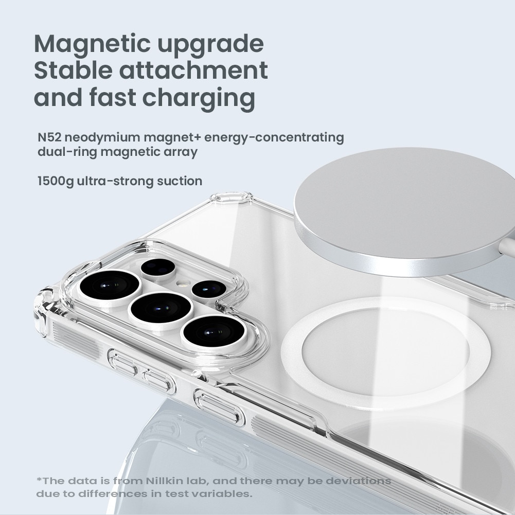 Husa magnetica Nillkin pentru Samsung Galaxy S26 Ultra Spate din PC dur cu margini moi
