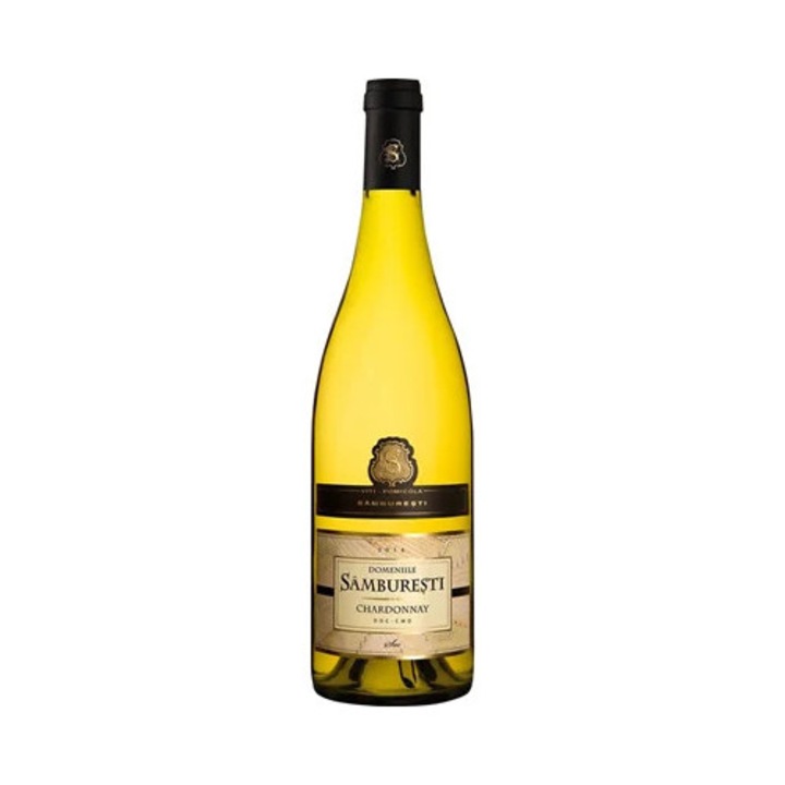 Fehérbor Domeniile Samburesti Chardonnay Dry, 0,75 l