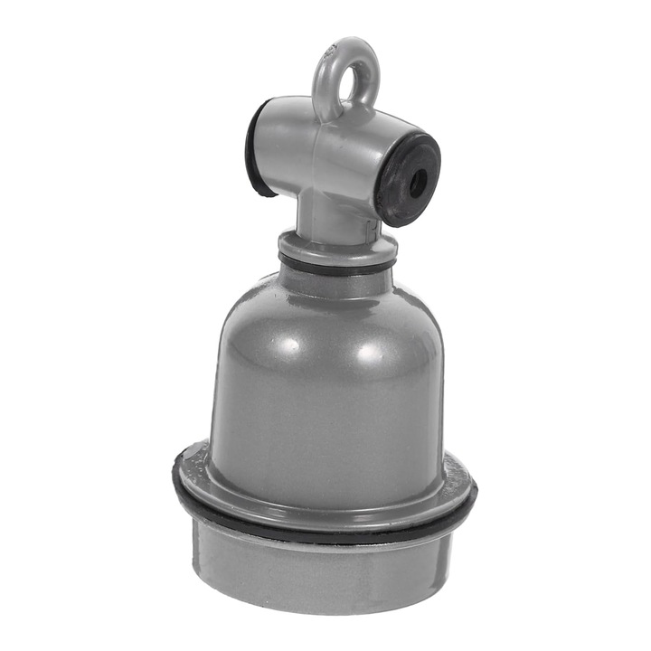 Fasung ceramic impermeabil E27, Pentru lampă de încălzire animale, Carcasă din aluminiu, Gri