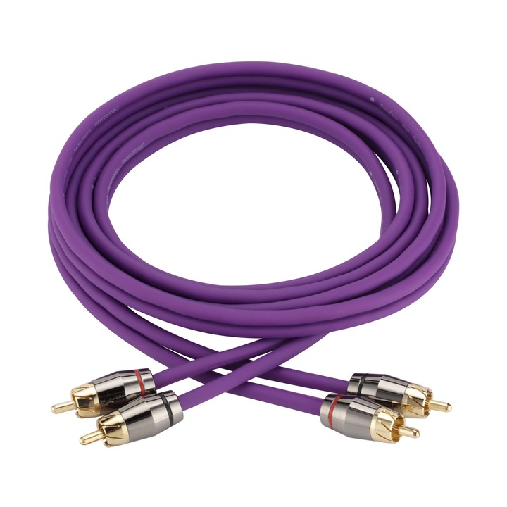 Cabluri RCA Bassface EVO-1M, 1m, superelastice, cu mufe metalice