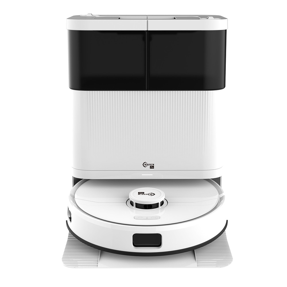 Aspirator robot Magnum PRO, Recipient automat pentru deseuri, apa curata si murdara, Putere de aspirare 10000 Pa, WiFi, Ridicarea si uscarea mopurilor cu aer cald