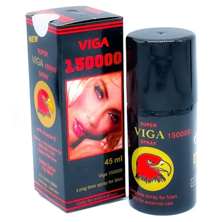 Super Viga Spray 150000 - Концентриран спрей за забавяне на еякулацията, с витамин Е