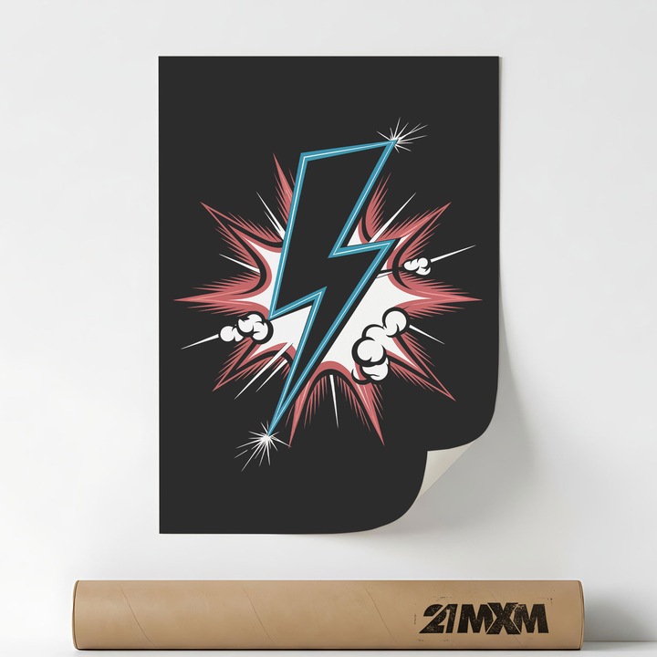 Poster 'Strike Pop Art' Pe Panza Mata – Design Minimalist, 30 x 40 cm, Fara Rama