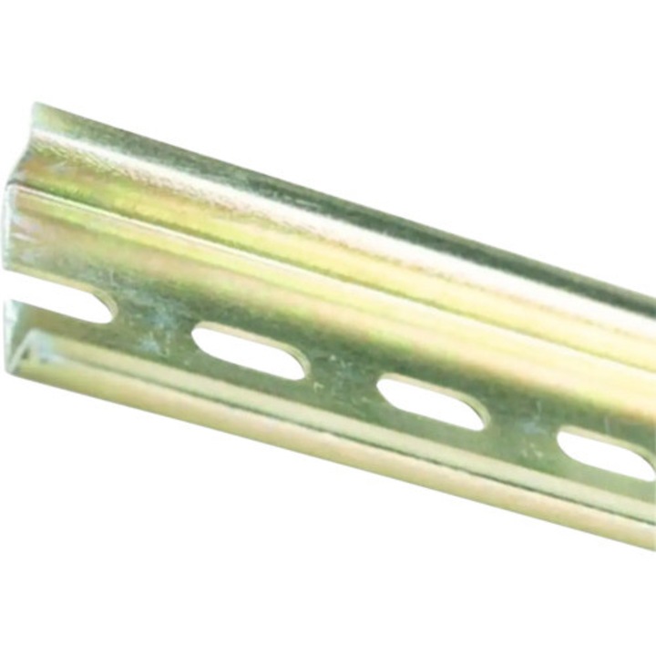 Sina DIN Elvon slitata 100cm 35mm pentru tablouri electrice, metal