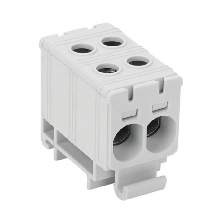 Clema CU/AL Elvon 2P 2x 2, 5-35 mm² monofazat gri