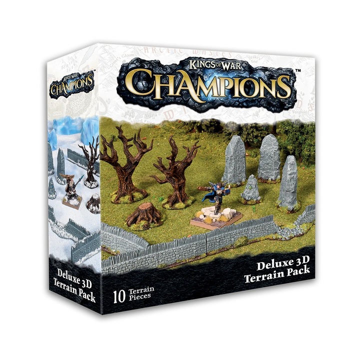 Kings of War: Champions – 3D Deluxe Terrain (Set decor tematic)