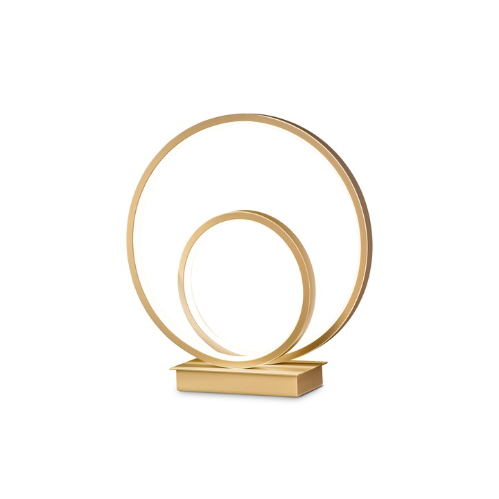 Veioză Ideal Lux, metalică, alama, 280x310x80mm, LED 22W integrat