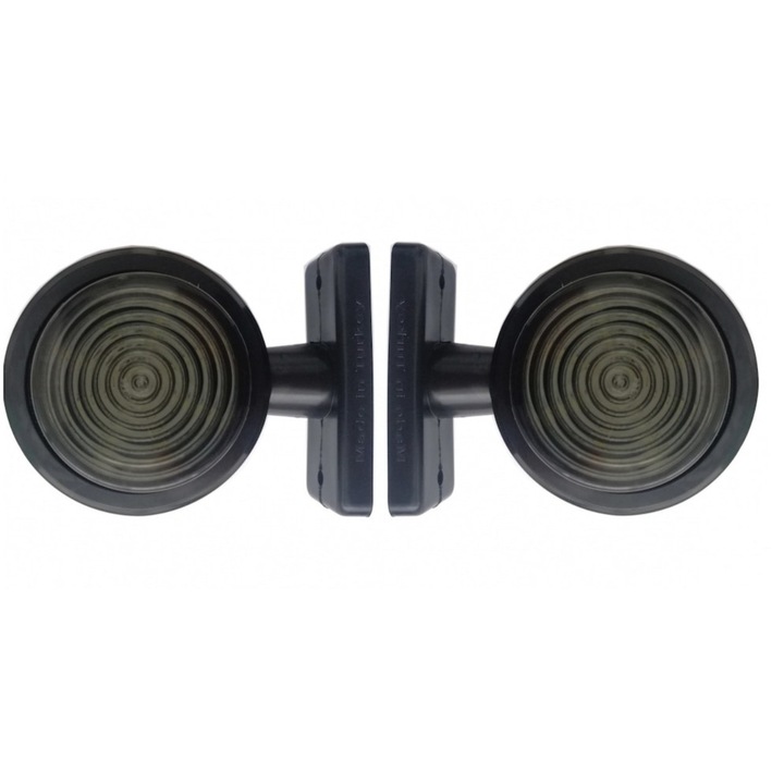 Set 2 lampi gabarit ART 12v-24v roșu+galben geam fumuriu