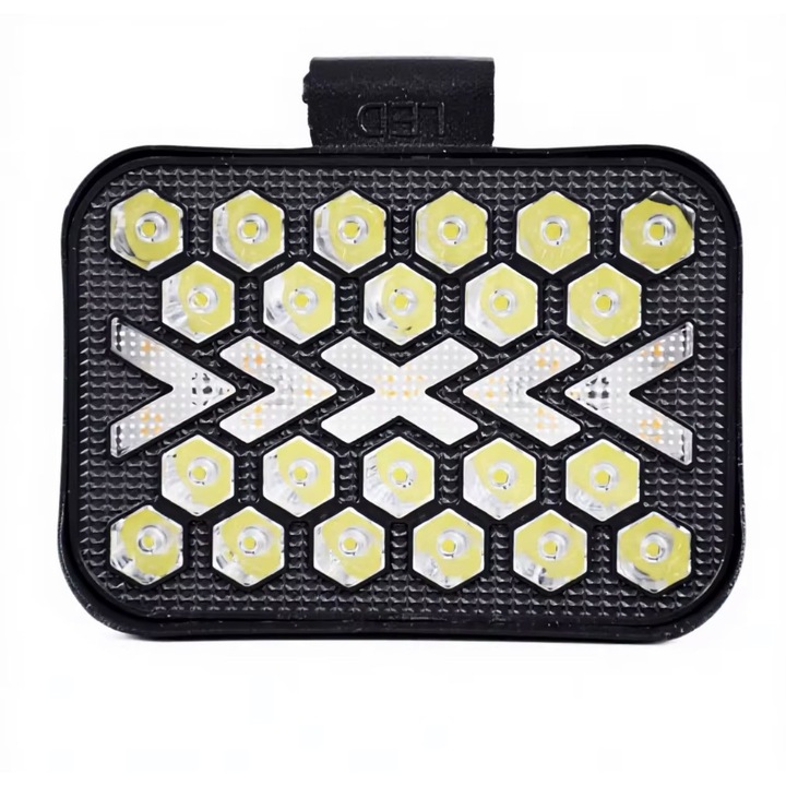 Proiector LED ART, 99W, alb-galben, aluminiu, 13x9, 5cm, IP67