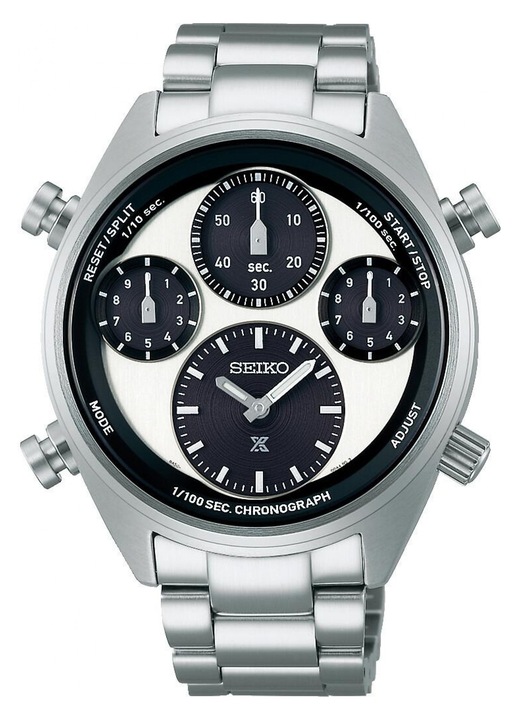 Мъжки часовник, Seiko, Prospex (Speedtimer), кварцов механизъм, иноксова рамка