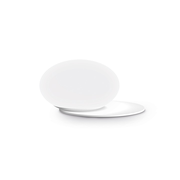 Veioză Ideal Lux NINFEA, alb, 20x9.3cm, metal, sticlă