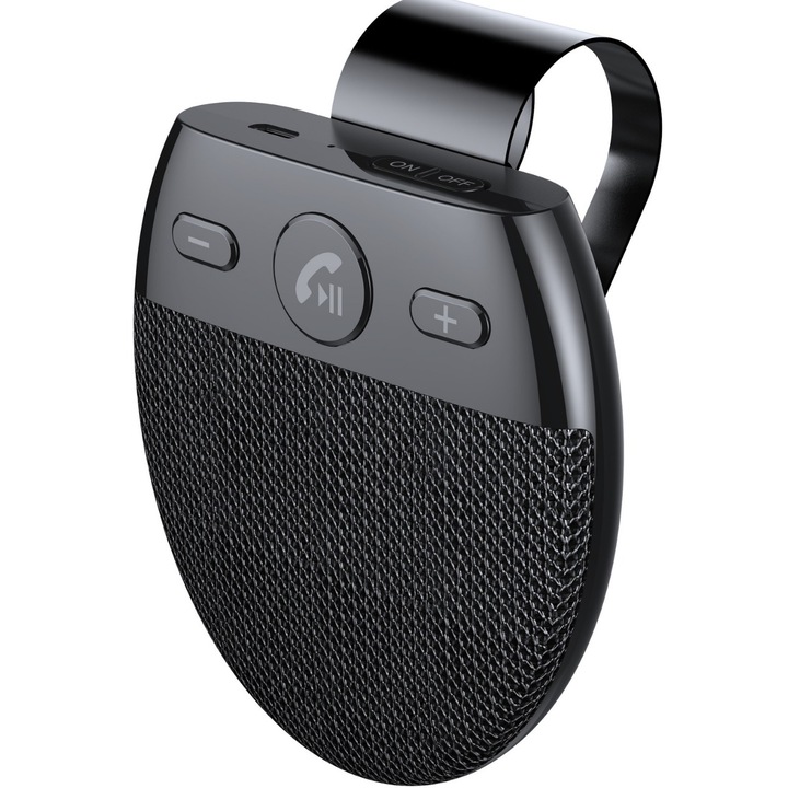Bluetooth kihangosító autóba SP11, hangvezérlés, napellenzőre rögzíthető, autós elektronikai kiegészítők