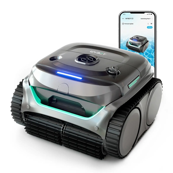 C2 medencetisztító robot dupla APP szűréssel és kiváló szívóerővel
