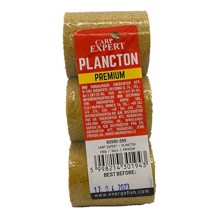 Tablete Carp Expert Plancton, 3buc/pachet, Premium