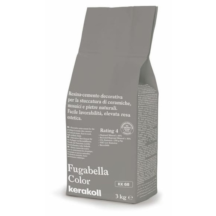 Chit de rosturi Kerakoll Fugabella Color, KK68, 3kg, hidrofug, antibacterian