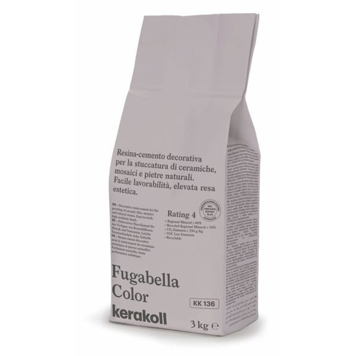 Chit de rosturi Kerakoll Fugabella Color, KK136, 3kg, hidrofug, antibacterian