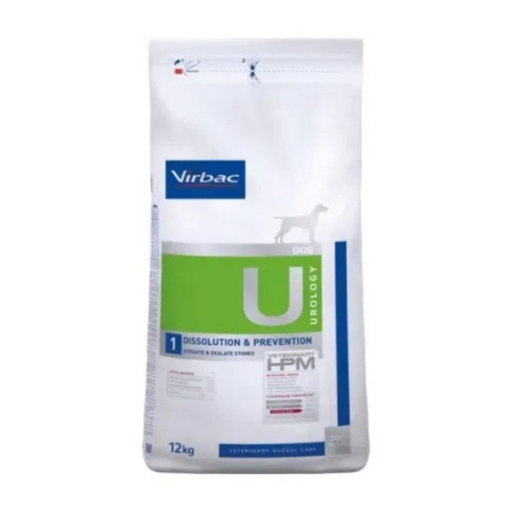Hrana dietetica pentru caini Virbac HPM Urology Dissolution & Prevention 12 kg