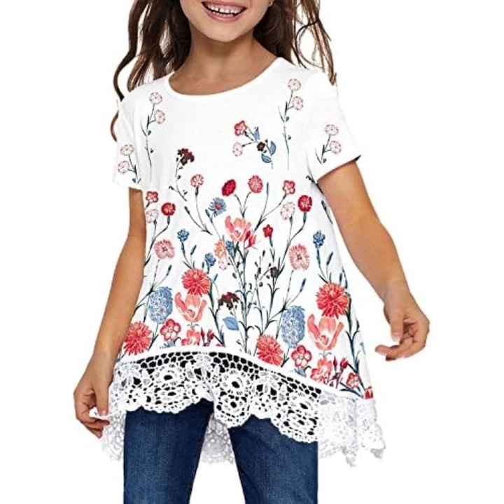 Lány tunika póló, Cimoo, többszínű, 128-170 cm-es méret