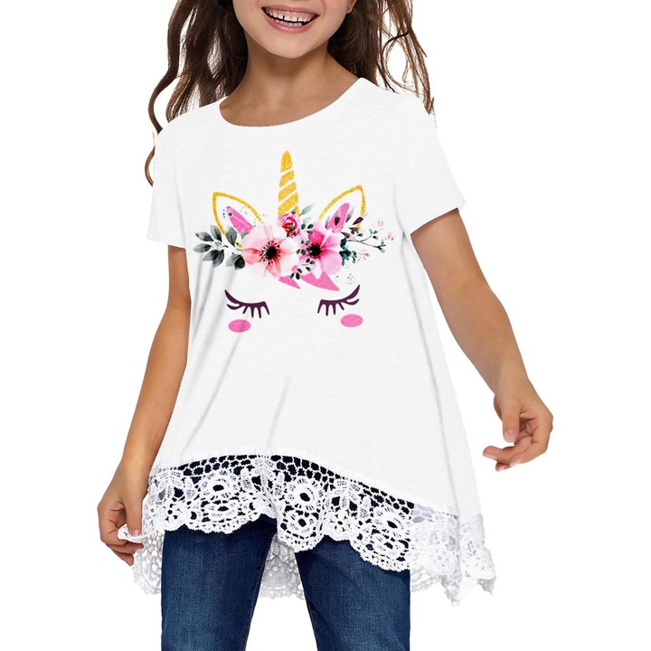 Cimoo lány tunika póló, többszínű, 128x152x170cm