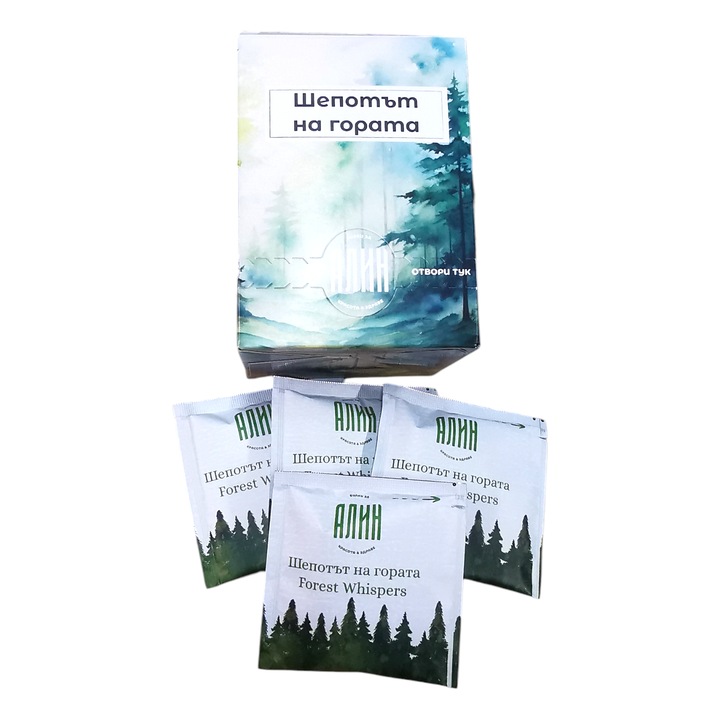 Alin, Erdő suttogása, Gyógytea keverék, Fenyőrüggyel, Rozmaringgal, Csipkebogyóval, Mesterséges aromák nélkül, 20 filter, 30g