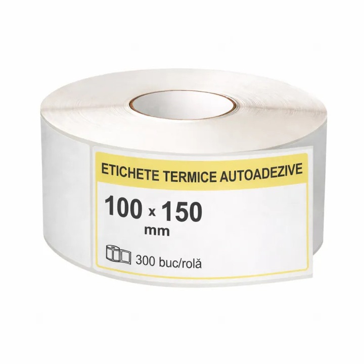 AWB hőcímkék, 100x150 mm, 300 darabos öntapadós tekercs
