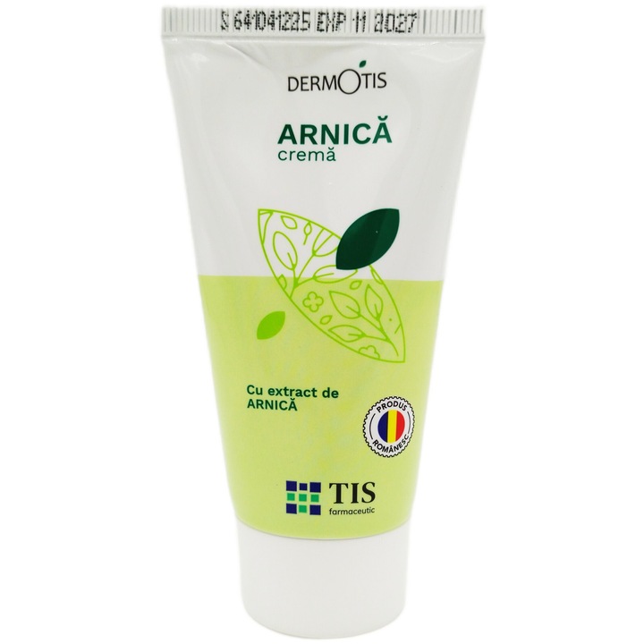 Crema terapeutica cu Arnica montana "Dureri Musculare si Articulare, Entorse, Contuzii, Vanatai", 50ml, Laboratoarele Tis Farmaceutic
