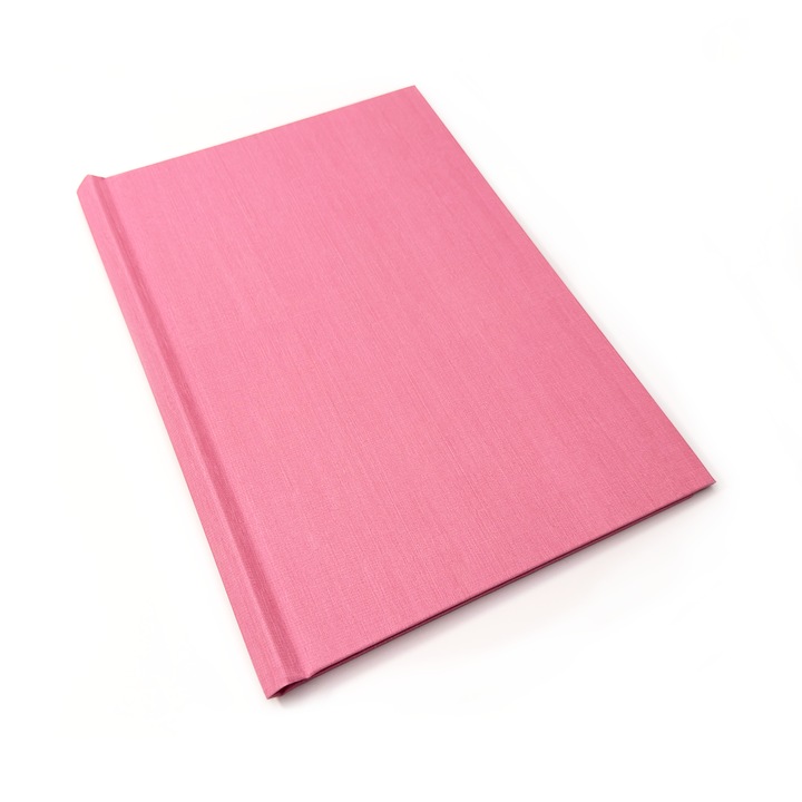 Coperta legare termica, A4 Portrait, Material Textil, Roz