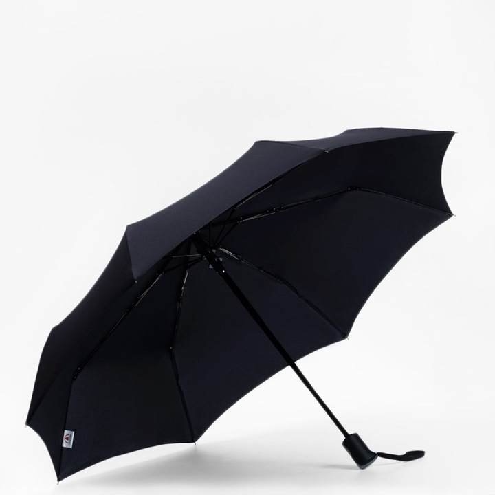 Премиум чадър, PRED00010, автоматично отваряне, защита от дъжд, 100, за жени и мъже, класическа дръжка, водоустойчив, черен