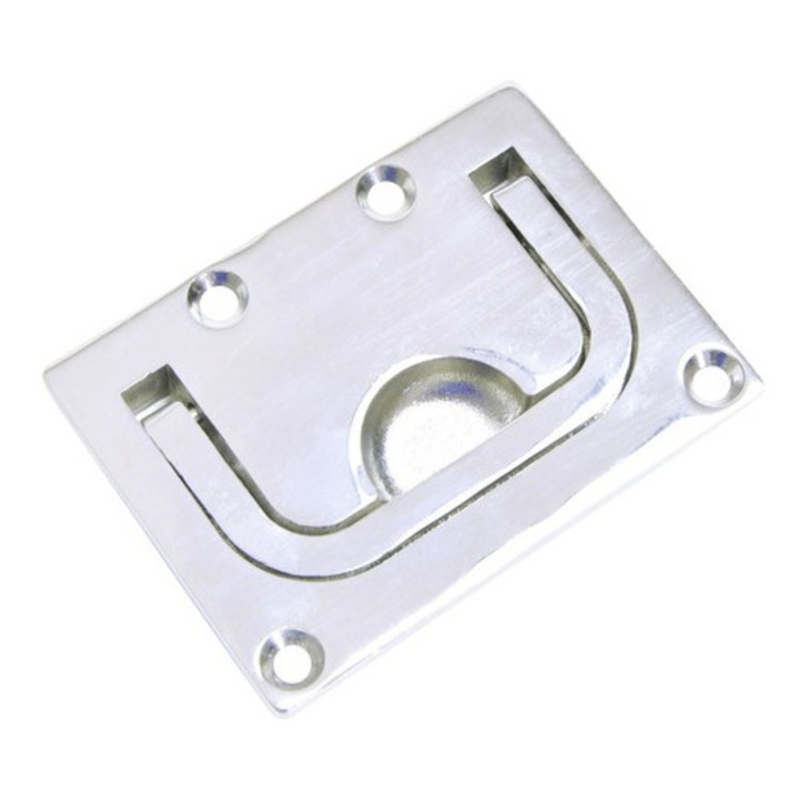 Maner slim pentru usi glisante Pösamo Nautic Pro 75x76 mm, inox A4