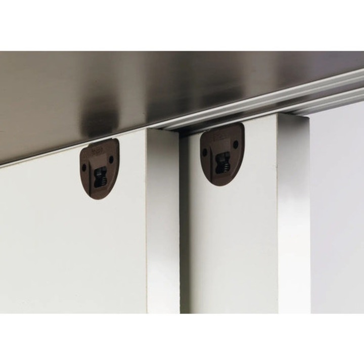 Profil simplu de rulare & ghidaj Hettich SlideLine 1plus 2m pentru usi glisante, aluminiu