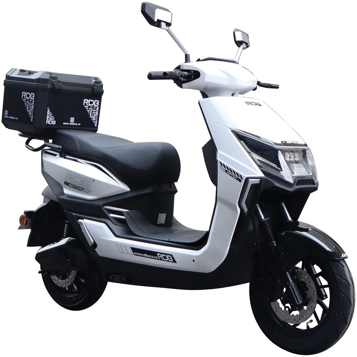 Scuter electric RDB NEPTUN III, 2000W, fara permis, 25 km/h, Alb + CIV inclus
