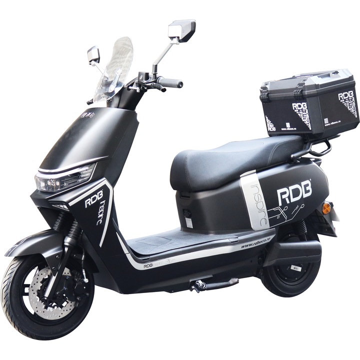 Scuter electric RDB INSPIRE, 2000W, fara permis, 25 km/h, Negru + CIV inclus