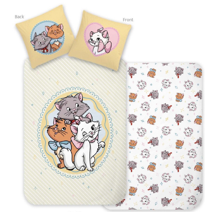 Disney Classics Аристокотки Сладки чаршафи 140×200 см, 70×90 см