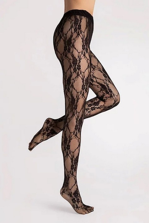 Ciorapi dantelati, Negru