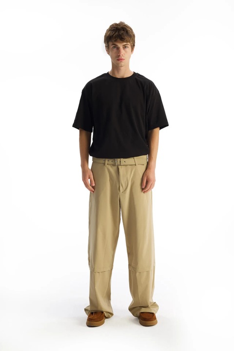 Pantaloni barbati, Giesto, poliester/lycra, bej