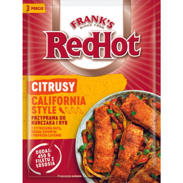 Condiment pentru pui si peste, Frank's, aroma citrice, 20g
