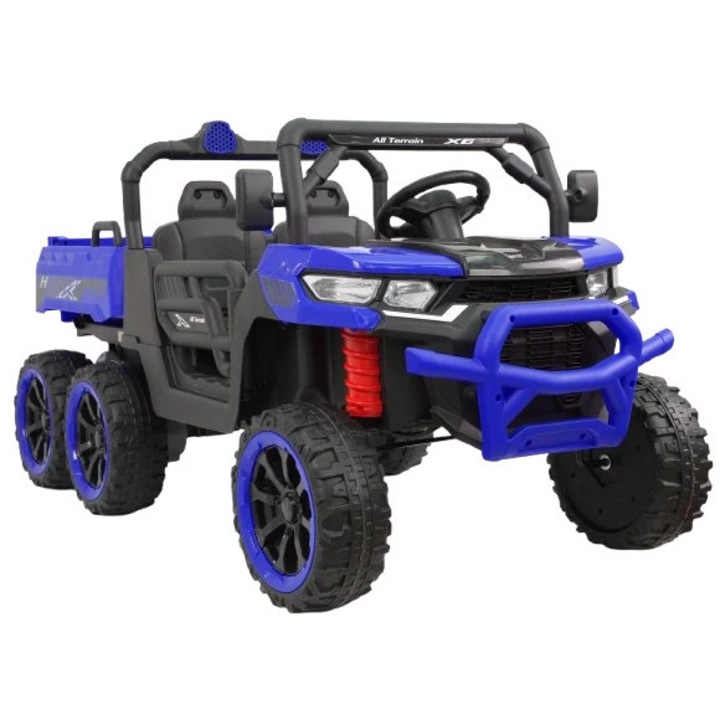 UTV electric, Kinderauto, X-Force, 300W, 24V, 2 locuri, albastru, roti EVA