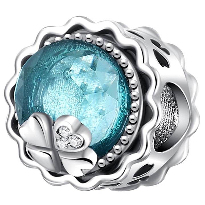 Talisman Trusky, Cristal Verde, 11,7x11,7mm