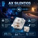 Механична клавиатура AULA F108 PRO, тихи суичове (много тихи), пълен размер 108 клавиша, 3 режима (BT/2.4G/USB-C), напълно hot-swap, Gasket, RGB, 1,14” екран + бутон, 8000mAh батерия