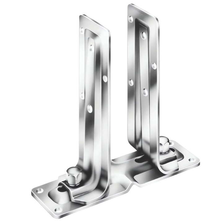 Papuc reazem din tabla de otel zincat, reglabil, 255x65x205mm