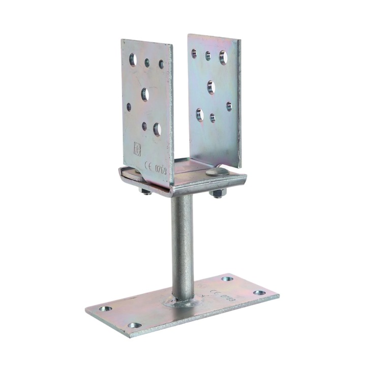 Papuc reazem reglabil din tabla de otel zincat, 70x150x115mm