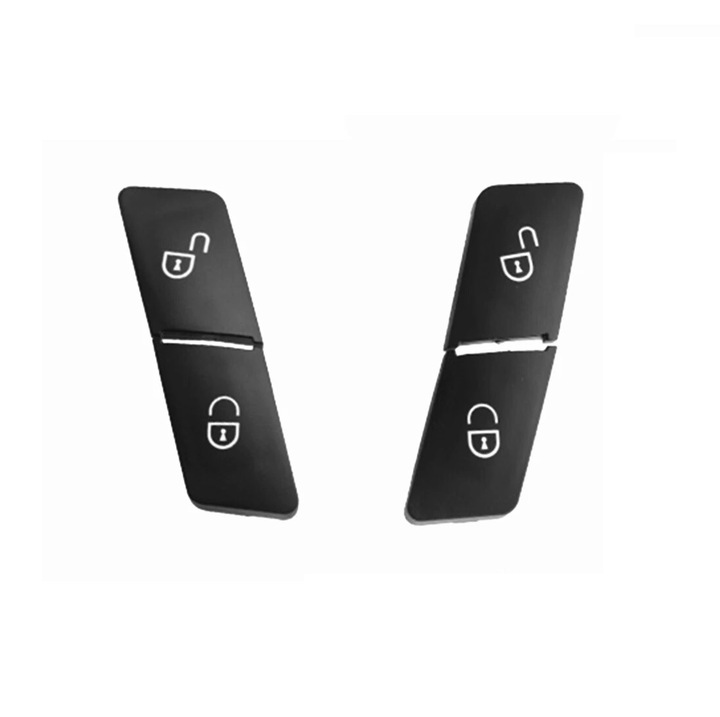 Set 4 butoane blocare usi Mercedes-Benz, negru, plastic ABS