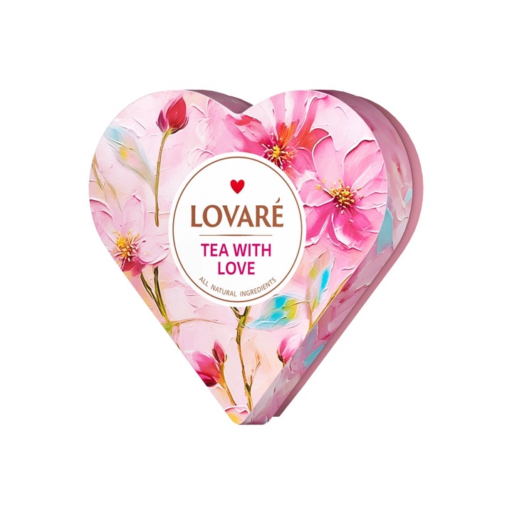 Ceai asortat, 34 piramide, 2 arome a cate 17 piramide fiecare, Tea with Love, LOVARE. 68g