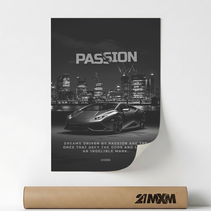 Плакат 'Остави незаличима следа' Pe Panza Mata – Минималистичен дизайн, 30 x 40 см, Без рамка