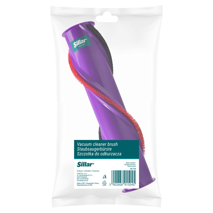 Rola perie de înlocuire pentru aspirator Sillar, compatibilă cu Dyson V10 SV12, 23cm