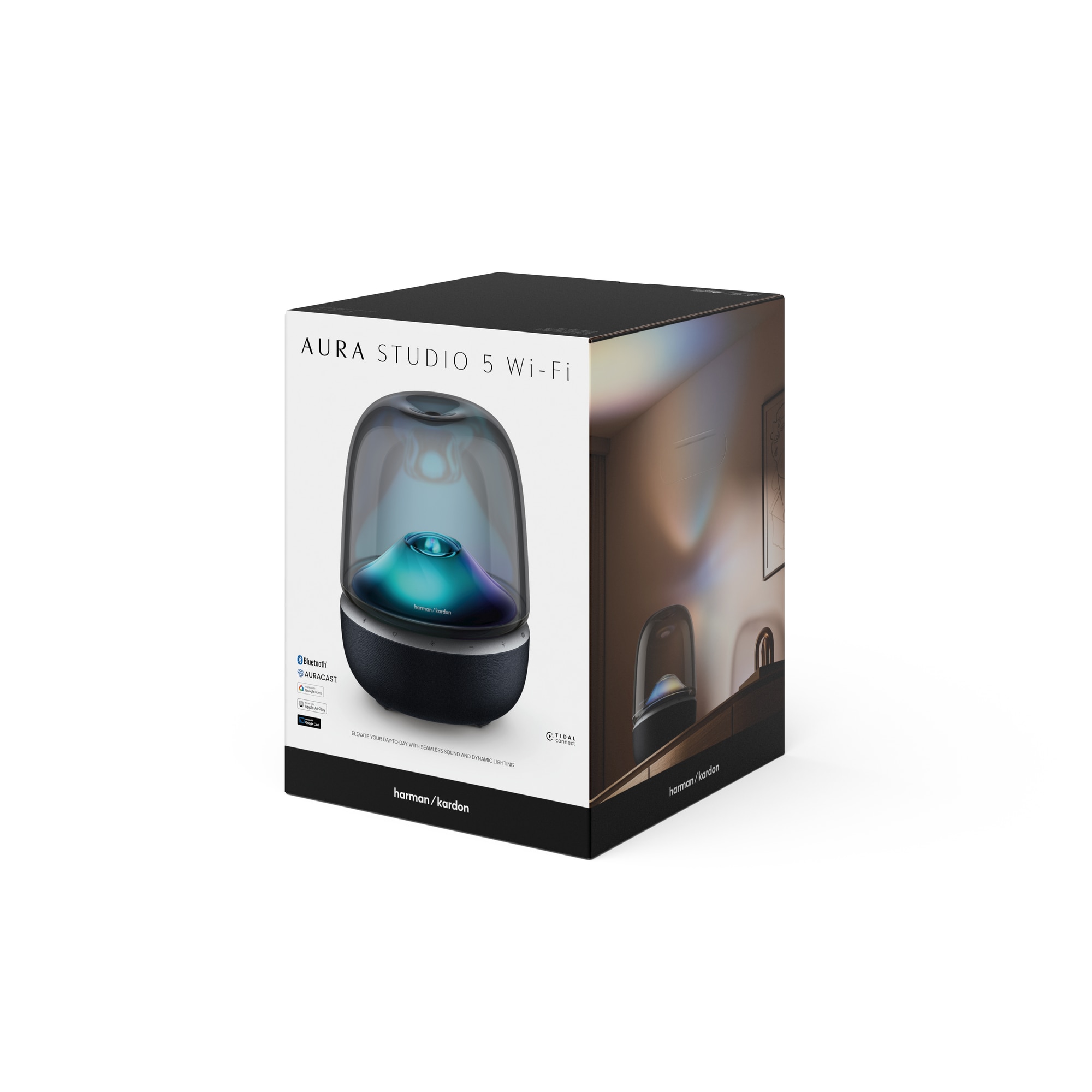 Sistem audio Harman Kardon Aura Studio 5 Wi-Fi, 160 W, Lumina